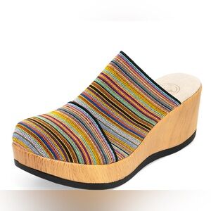 New Charleston Shoe Co Frankie 1 Slip On Mule Clogs confetti Size 10